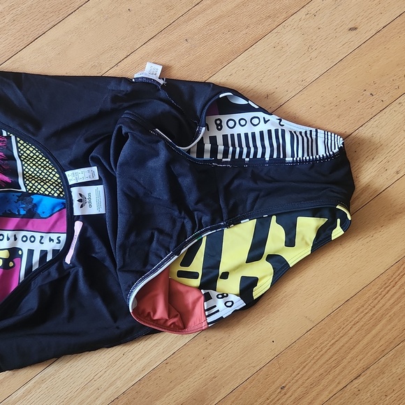 Adidas barcode one piece swim/bodysuit - Picture 3 of 6